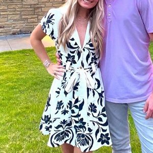 Black and White Zara Dress